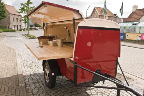 red beer truck